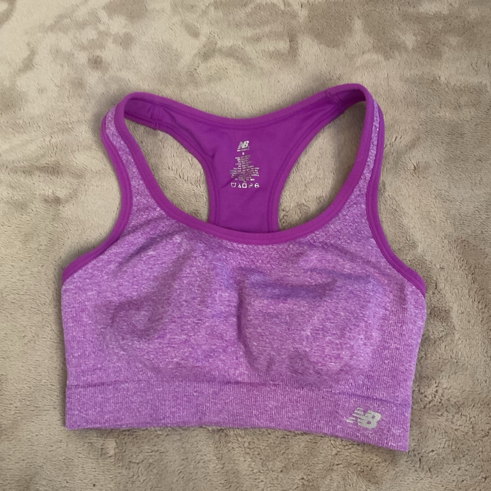 New Balance Purple Athletic Bra